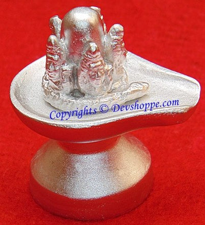 Sacred Pancha-mukha Linga Pashupatinath Shivling in Parad 120gm - Devshoppe