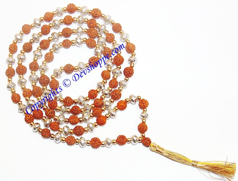 Rudraksha Parad combination mala for spiritual benefits, Super quality - Devshoppe