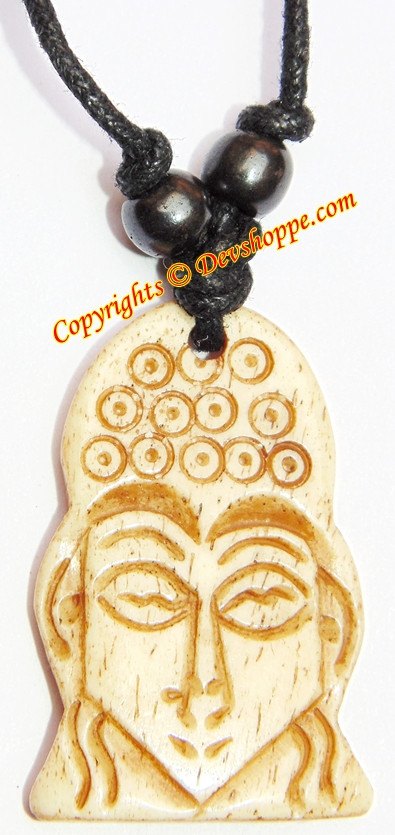 Beautiful Buddha pendant in thread - Devshoppe