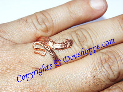 Snake shaped ring in pure Copper - Devshoppe