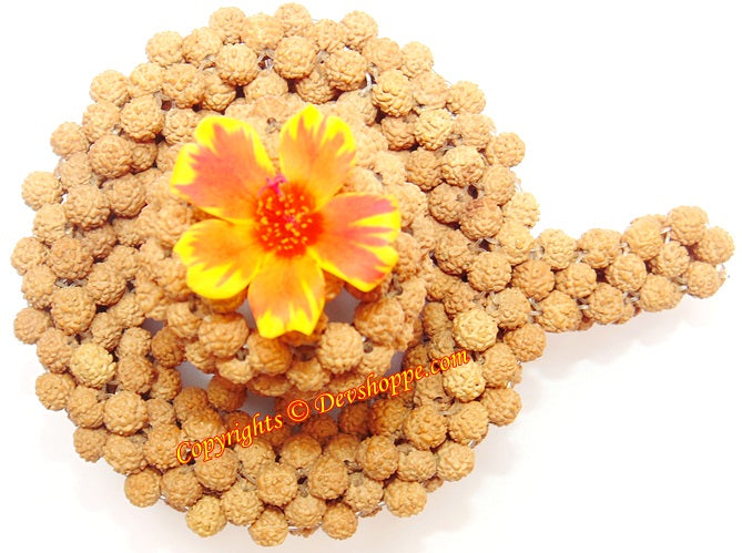 Very Rare Lord Shiva Shivling Shiva lingam made from Rudraksha Beads - Devshoppe