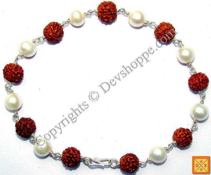 Rudraksha Pearl Combination Bracelet - Devshoppe