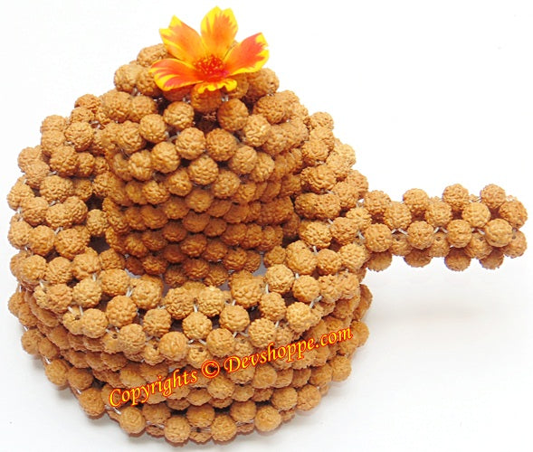 Very Rare Lord Shiva Shivling Shiva lingam made from Rudraksha Beads - Devshoppe