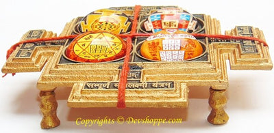 Sampoorna Mahalakshmi Yantra Chowki for wealth and prosperity - Devshoppe