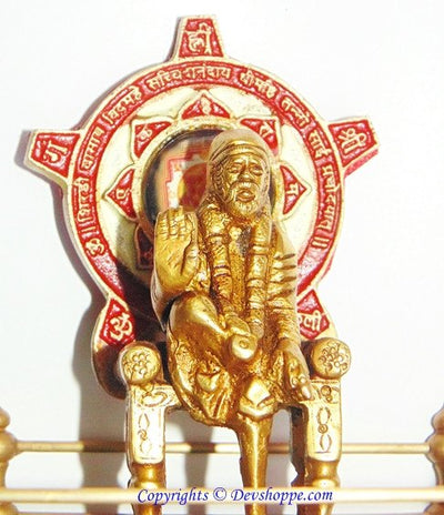 Sri Shirdi Sai Baba Yantra Chowki - Devshoppe