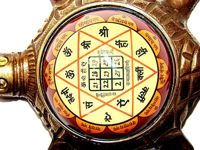 Sri Kuber yantra on Tortoise - Devshoppe