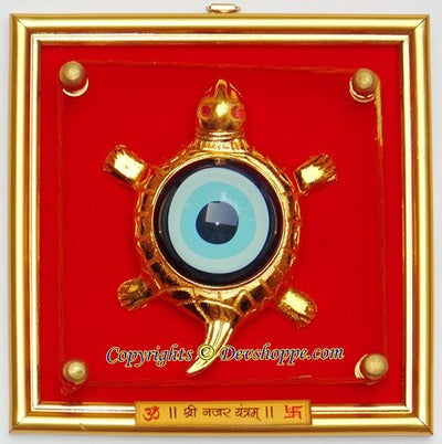 Sri Nazar Kashyap (Tortoise) yantra - Evil eye hanging - Devshoppe